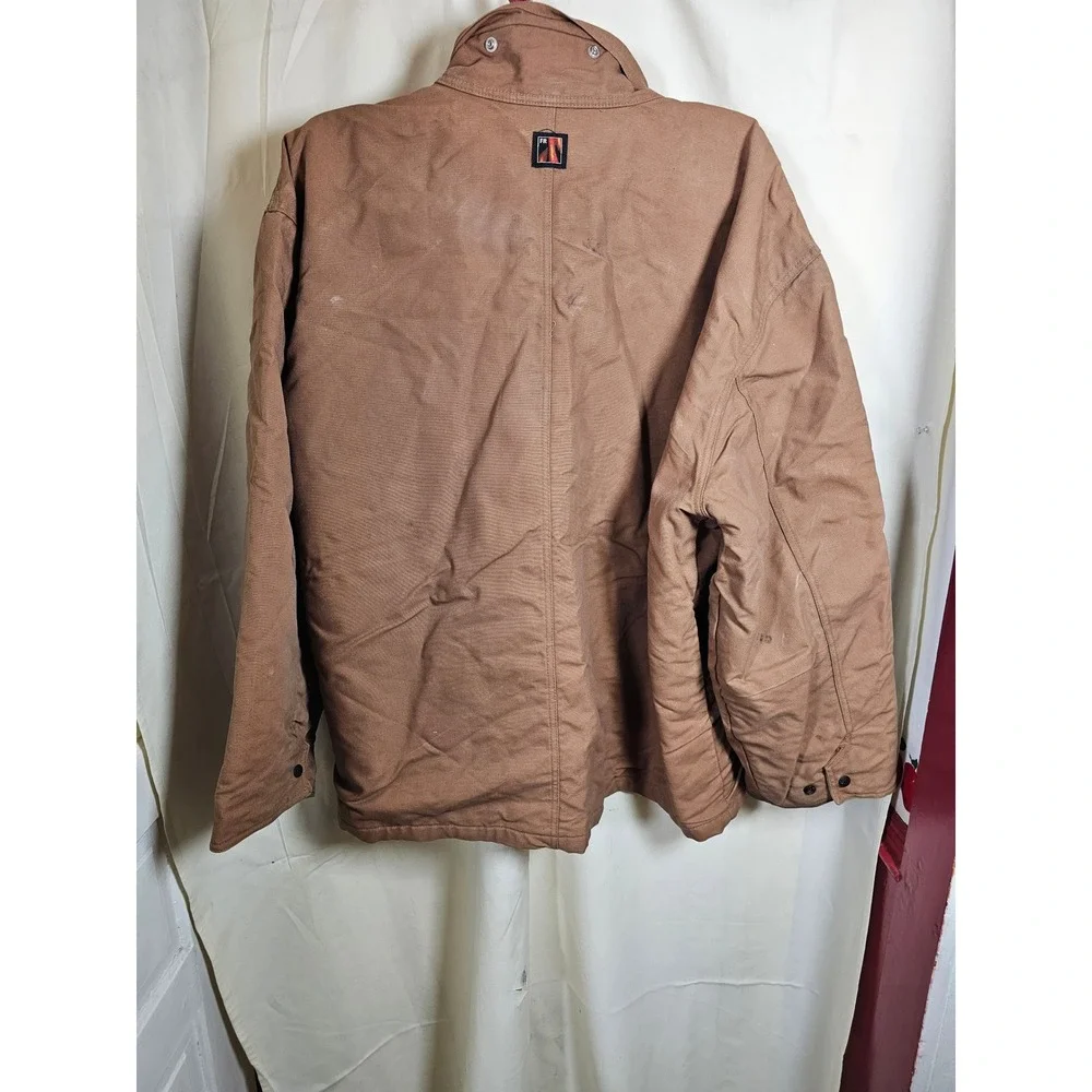 Workrite FR Flame Resistant Canvas Field Jacket Brown Duck Work Coat Mens 3XL